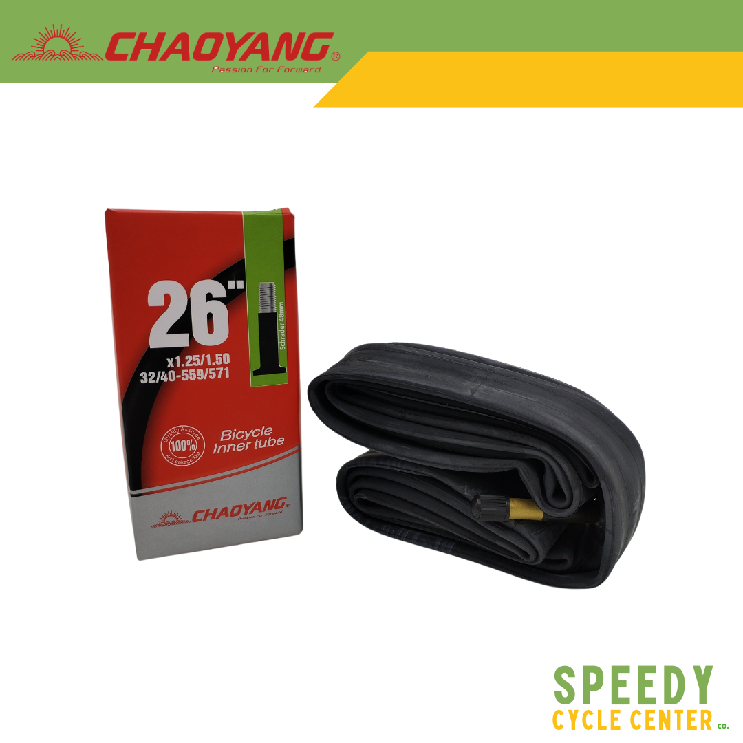 CHAOYANG Inner Tube 26x1.25/1.50 / 26x1.75/2.20 Schrader AV 48mm