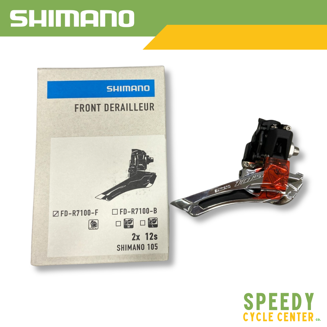 SHIMANO 105 FD-R7100-F Front Derailleur 2x12-Speed (Brazed-On Mount)