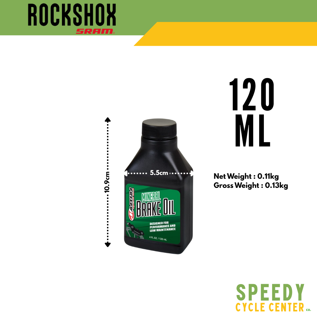 ROCKSHOX MAXIMA Hydraulic Mineral Oil by SRAM 120ml (4oz) / 500ml (16oz)