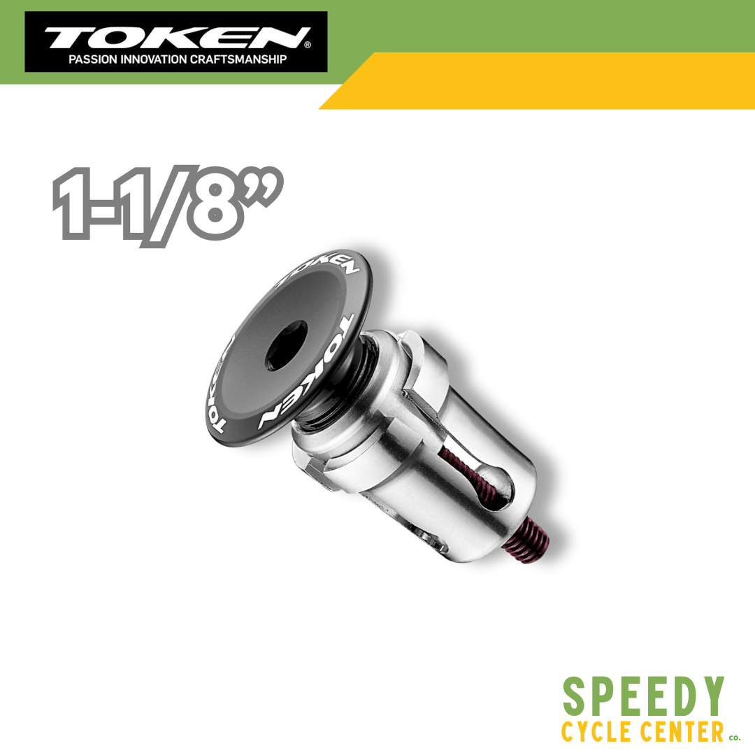 TOKEN PUSH‘N-TURN Headset Expander 1-1/8" TK295 Lightweight Aluminum Black