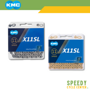 KMC X11SL Chain 11-Speed Super Light 118L Silver / Gold w/ Missing Link