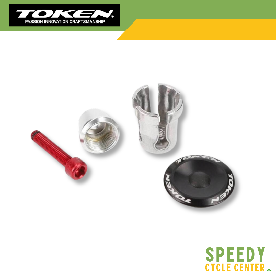 TOKEN PUSH‘N-TURN Headset Expander 1-1/8" TK295 Lightweight Aluminum Black