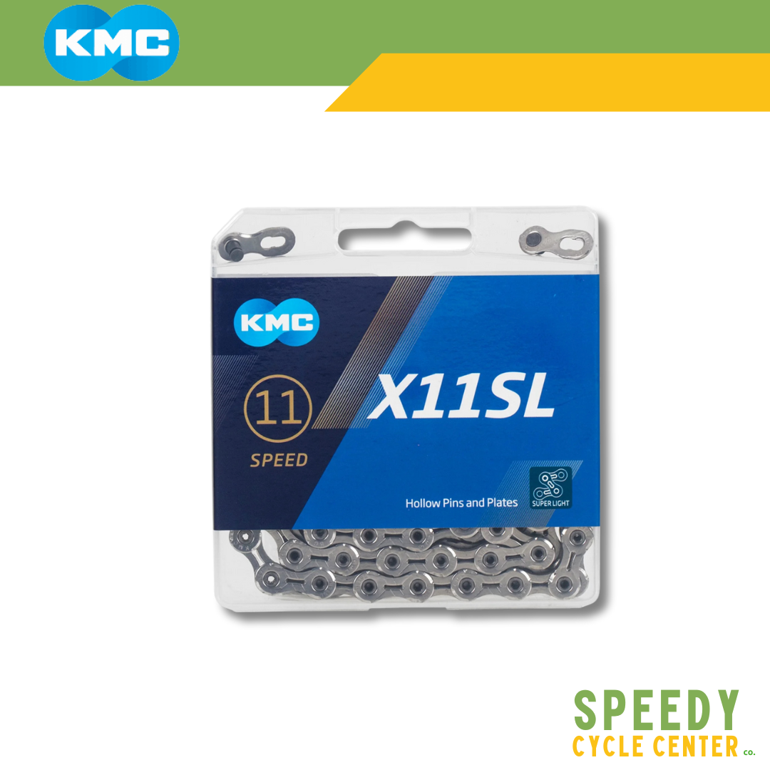 KMC X11SL Chain 11-Speed Super Light 118L Silver / Gold w/ Missing Link