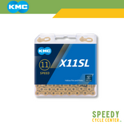 KMC X11SL Chain 11-Speed Super Light 118L Silver / Gold w/ Missing Link