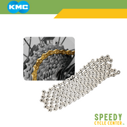 KMC X11SL Chain 11-Speed Super Light 118L Silver / Gold w/ Missing Link