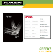 TOKEN Bottom Bracket PF30PS/2 BLACK(SHIMANO)