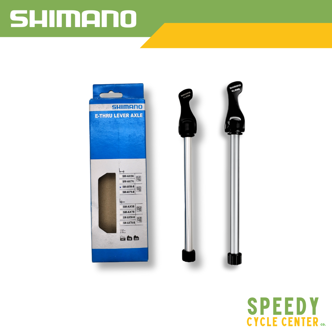 SHIMANO E-Thru Lever Axle SM-AX56 142mm / SM-AX56-B 148mm (1 piece)