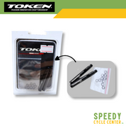 TOKEN Aluminum Valve Lengthener BLACK (TK3312) 48mm /2pcs