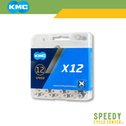KMC Chain X12 12 Speed 126L w/ Missing Link Silver/Black