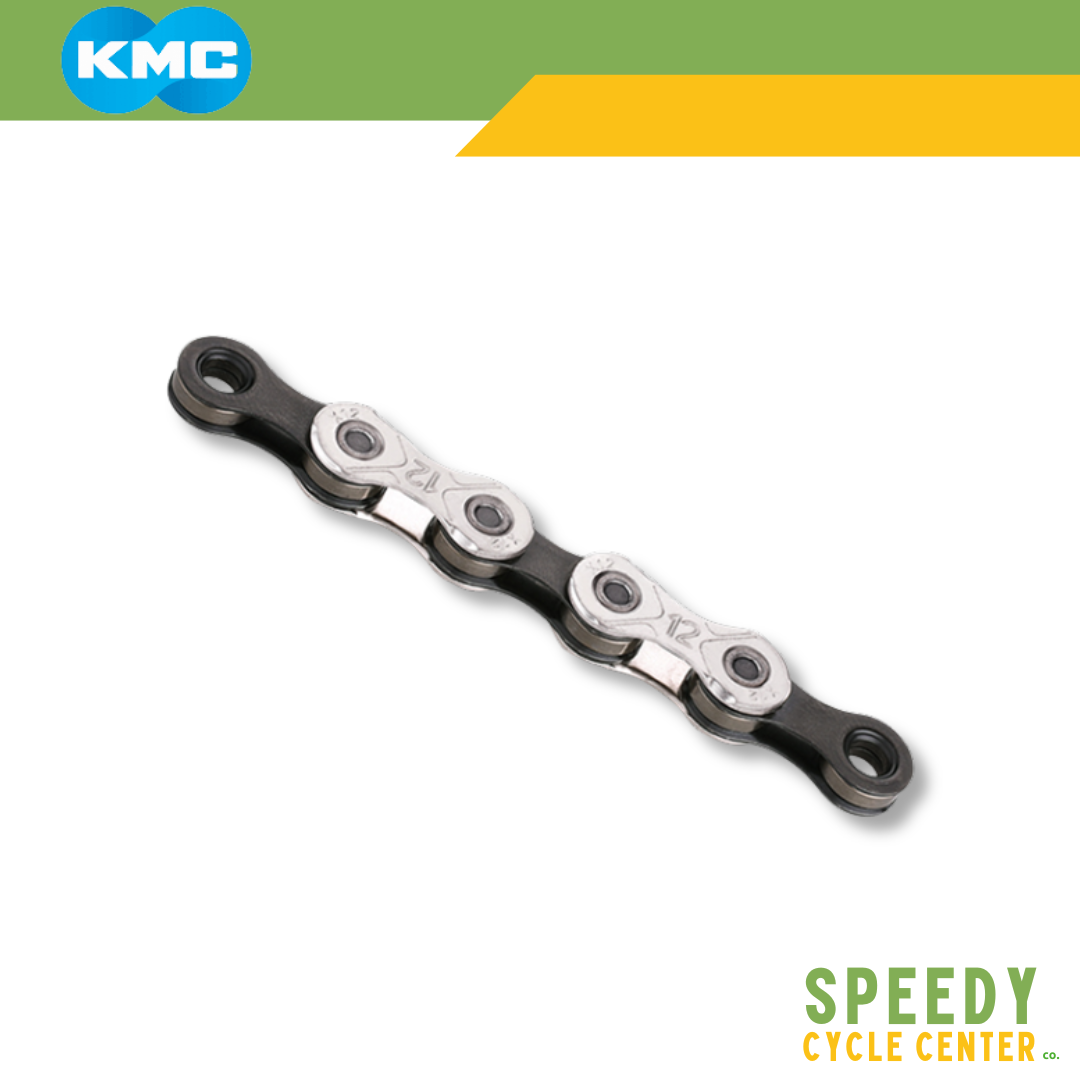 KMC Chain X12 12 Speed 126L w/ Missing Link Silver/Black