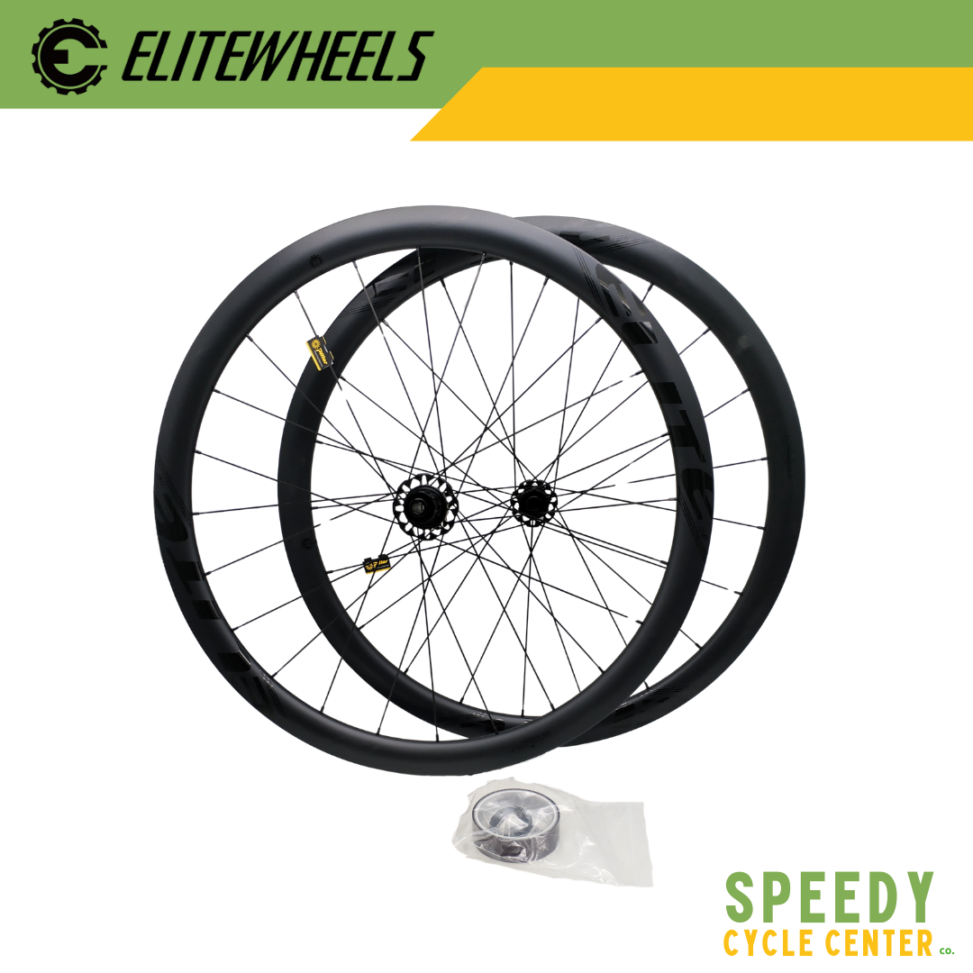 ELITEWHEELS MARVEL 38D Disc Brake Carbon Wheelset 700c HG Spline