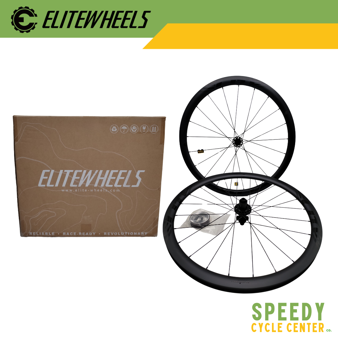 ELITEWHEELS MARVEL 38D Disc Brake Carbon Wheelset 700c HG Spline