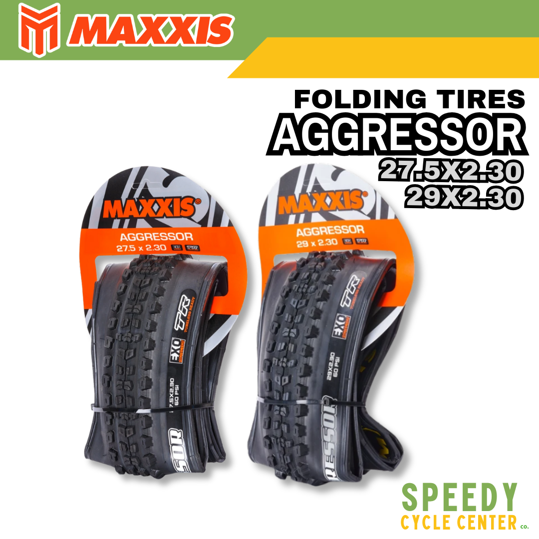 MAXXIS AGGRESSOR FOLDING TIRE 27.5x2.30 / 29x2.30 EXO/TR 60 PSI