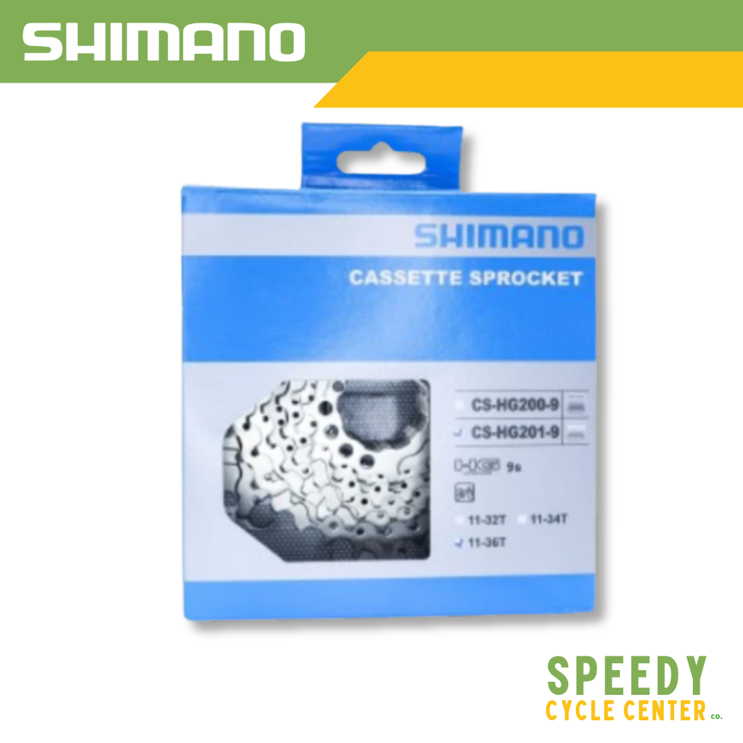 SHIMANO ALTUS 9-Speed Silver MTB Cassette Sprocket CS-HG201-9 11-36T