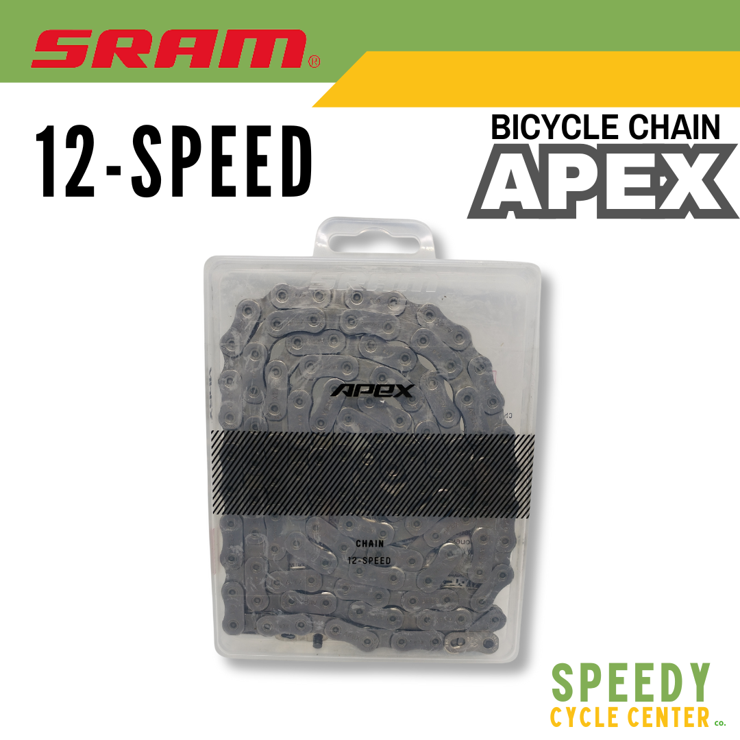 SRAM APEX BIKE CHAIN 12 SPEED 120L ROAD SOLID PIN POWERLOCK D1