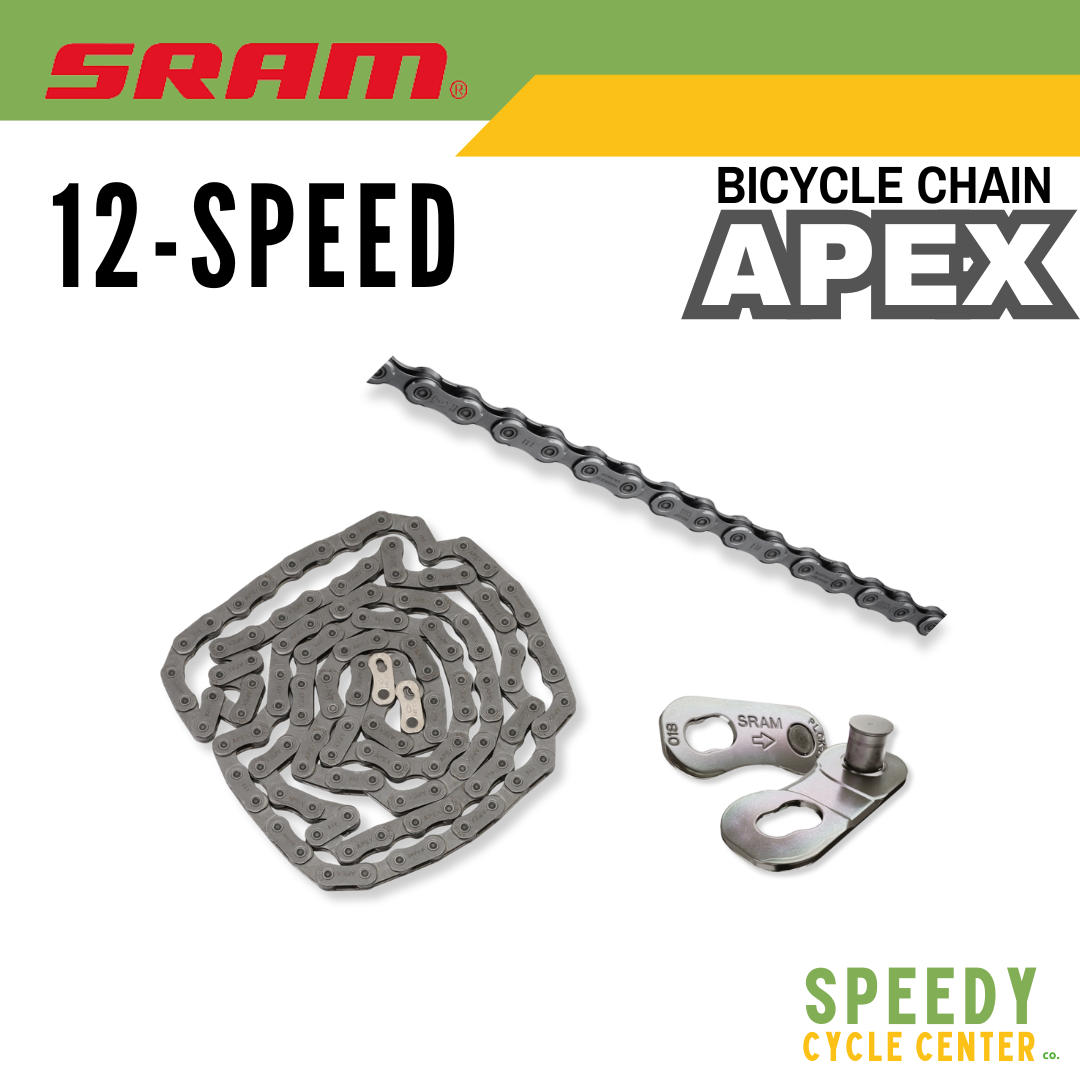 SRAM APEX BIKE CHAIN 12 SPEED 120L ROAD SOLID PIN POWERLOCK D1