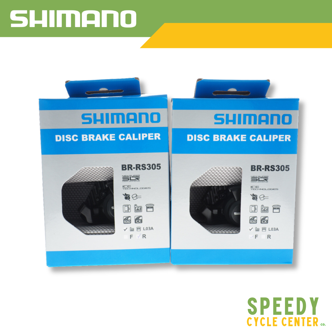 SHIMANO BR-RS305 Flat-Mount Mechanical Disc Brake Caliper F/R Set
