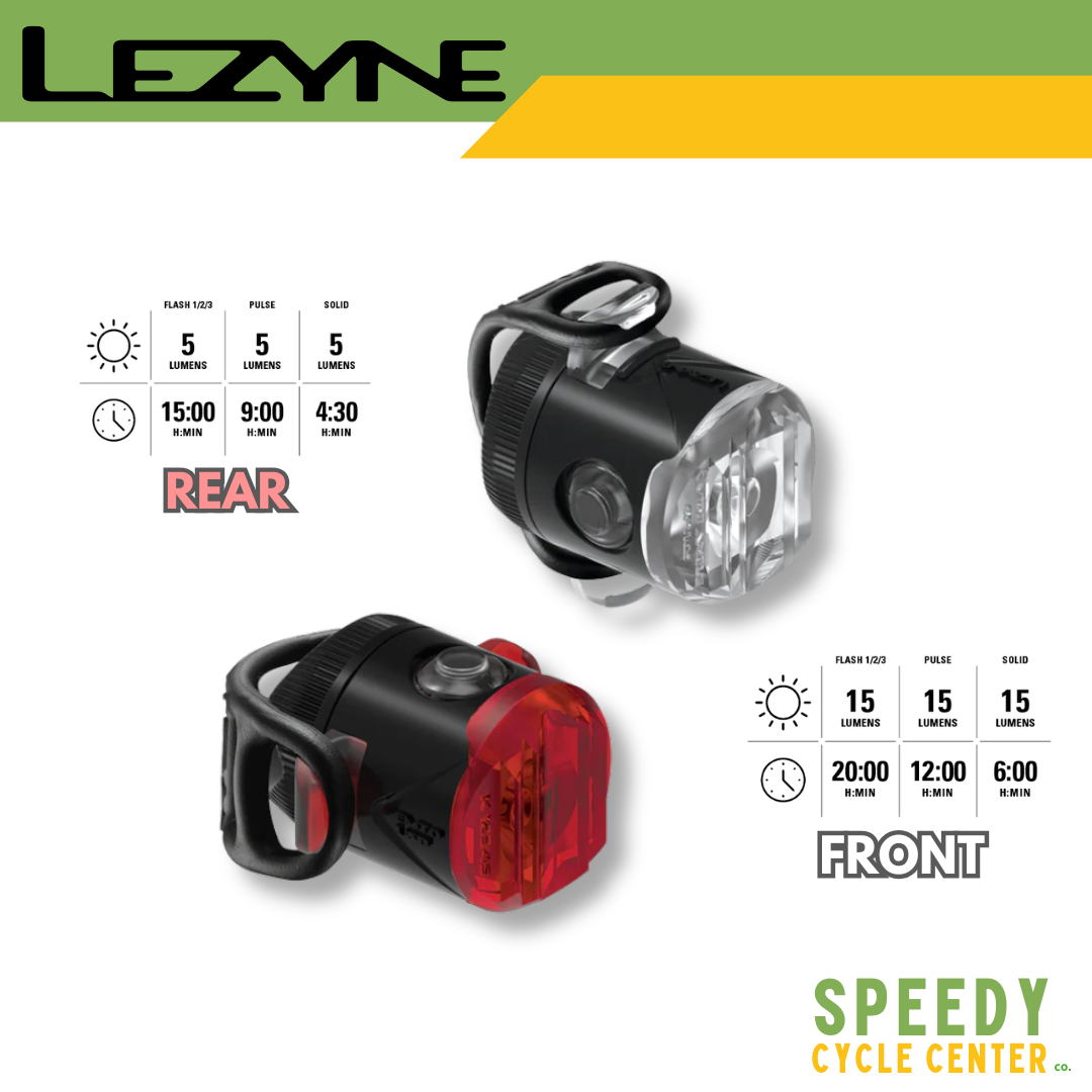 LEZYNE Bicycle Lights FEMTO USB DRIVE / FEMTO USB DRIVE PAIR Rechargeable IPX7
