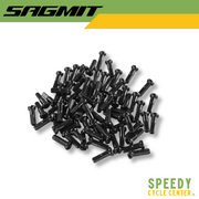 SAGMIT Brass Spoke Nipple Black 14g