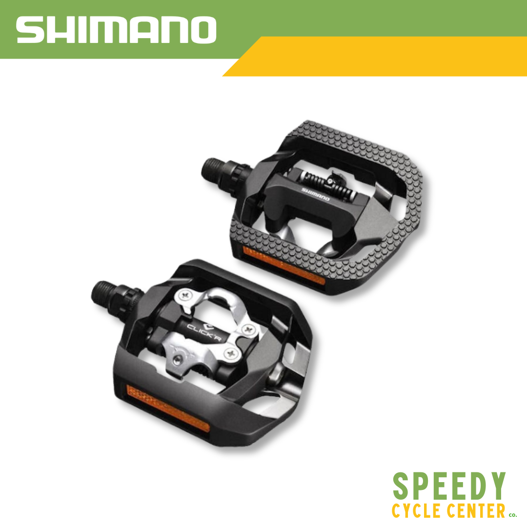 SHIMANO CLICK'R Pedal PD-T421 SPD Single Sided Flat Trekking w/ Cleats