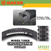 MAXXIS CROSSMARK II 26x1.95/2.10/2.25 / 27.5x2.25 / 29x2.25 Wired Tire MTB (1PC)