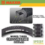 MAXXIS CROSSMARK II 26x1.95/2.10/2.25 / 27.5x2.25 / 29x2.25 Wired Tire MTB (1PC)