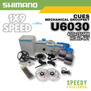 SHIMANO CUES U6030 Groupset Gravel/Road 1x9-Speed 40Tx165mm HG 11-46T