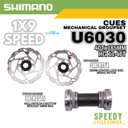 SHIMANO CUES U6030 Groupset Gravel/Road 1x9-Speed 40Tx165mm HG 11-46T