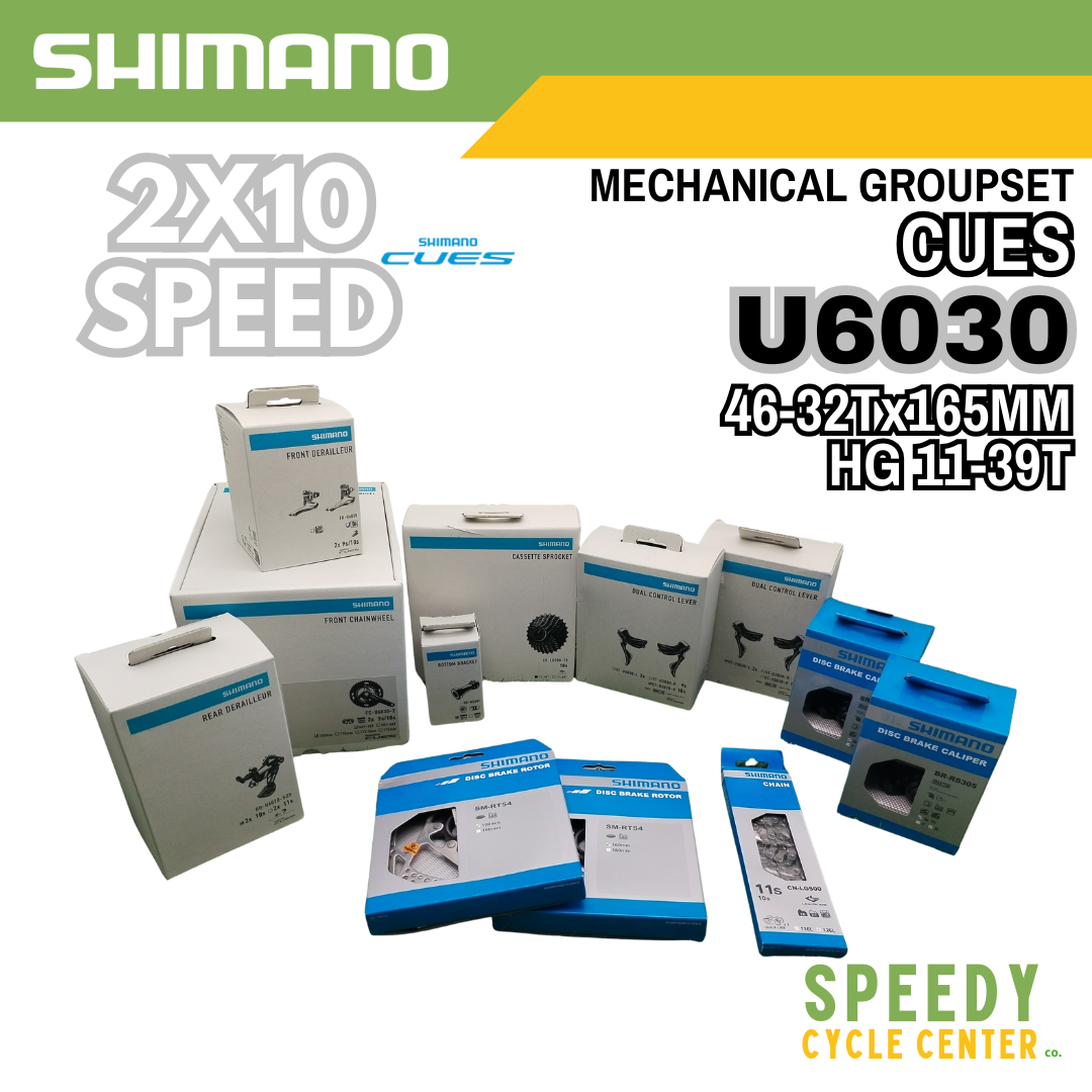 SHIMANO CUES U6030 Groupset Gravel/Road 2x10-Speed 46-32Tx165mm HG 11-39T