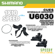 SHIMANO CUES U6030 Hydraulic Groupset Gravel 1x10-Spd 40Tx165mm HG 11-48T