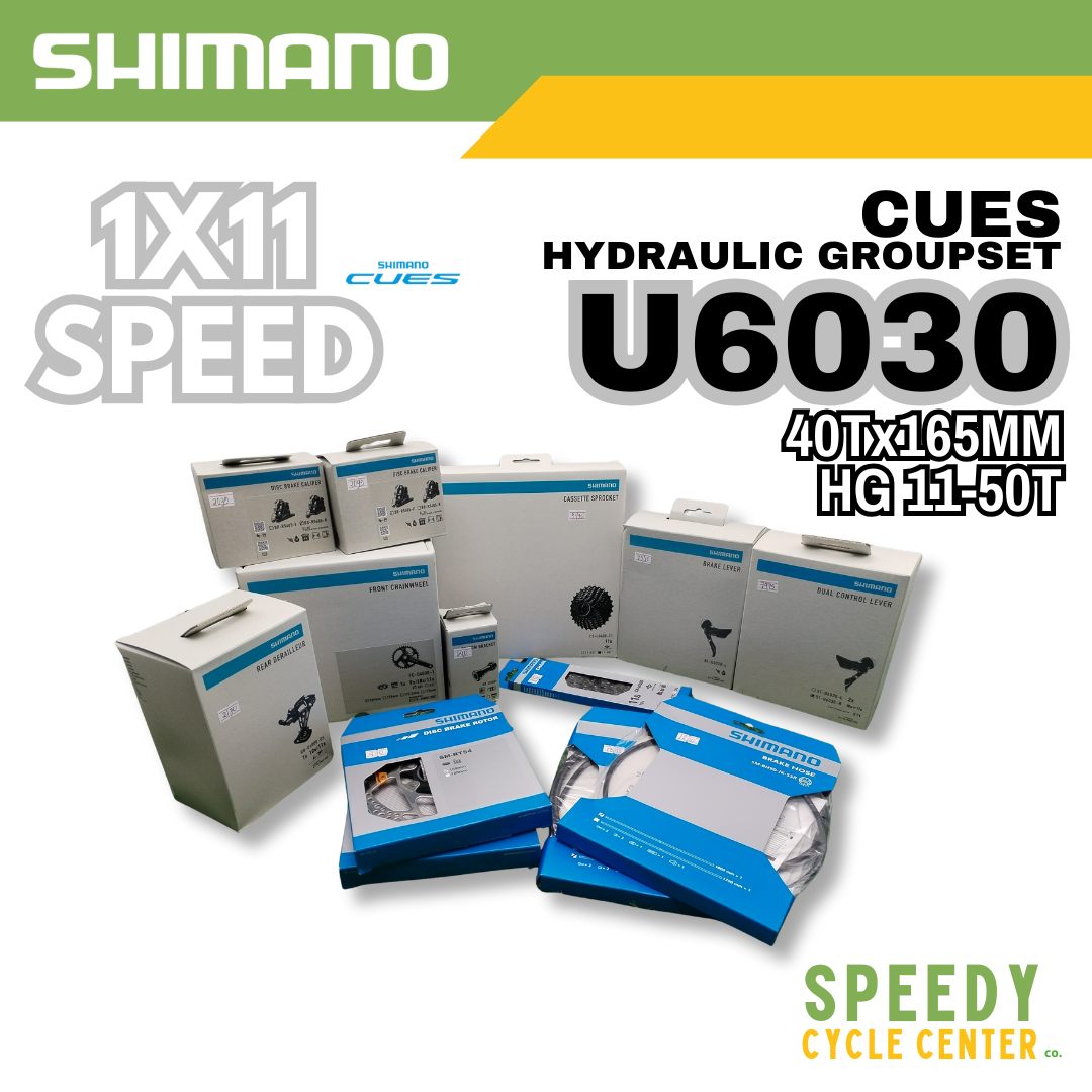SHIMANO CUES U6030 Hydraulic Groupset Gravel 1x11-Spd 40Tx165mm HG 11-50T