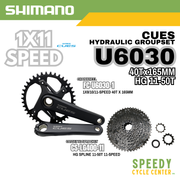 SHIMANO CUES U6030 Hydraulic Groupset Gravel 1x11-Spd 40Tx165mm HG 11-50T