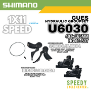 SHIMANO CUES U6030 Hydraulic Groupset Gravel 1x11-Spd 40Tx165mm HG 11-50T
