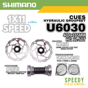 SHIMANO CUES U6030 Hydraulic Groupset Gravel 1x11-Spd 40Tx165mm HG 11-50T