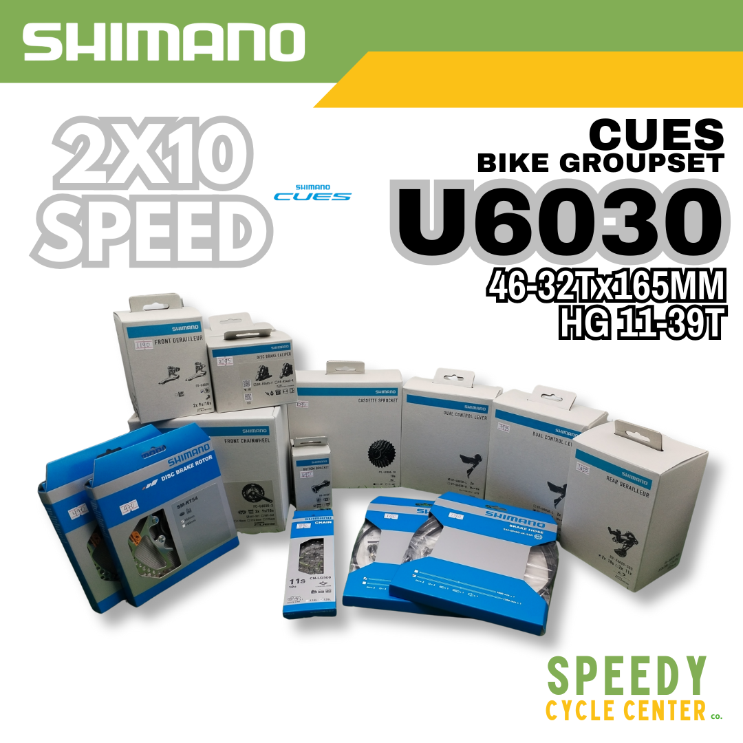 SHIMANO CUES U6030 Hydraulic Groupset Gravel 2x10-Spd 46-32Tx165mm 11-39T
