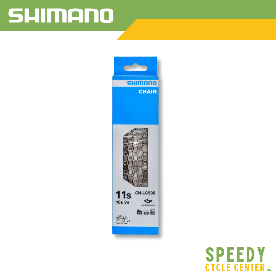 SHIMANO Chain CN-LG500 126L 9/10/11 Speed LinkGlide w/ Quick Link