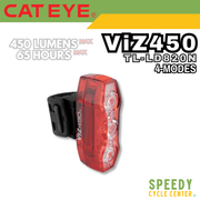 CATEYE Cycling Rear Light ViZ450 TL-LD820N Rechargeable USB-C 450 Lumens IPX4