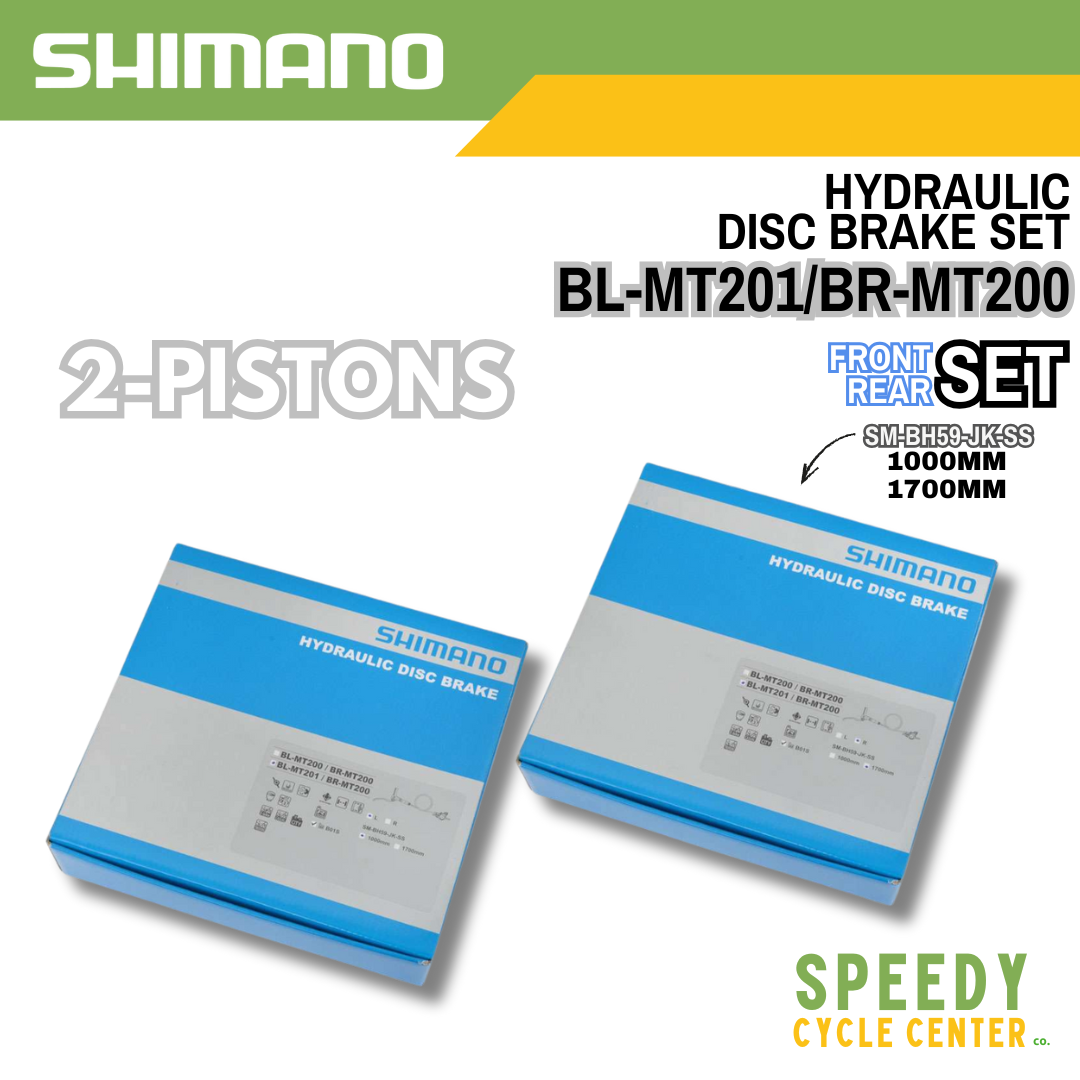 SHIMANO HYDRAULIC DISC BRAKE Front/Rear Set BL-MT201 / BR-MT200