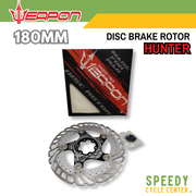 WEAPON Disc Brake Rotor IceTech Floating 7075 Aluminum 180mm Black