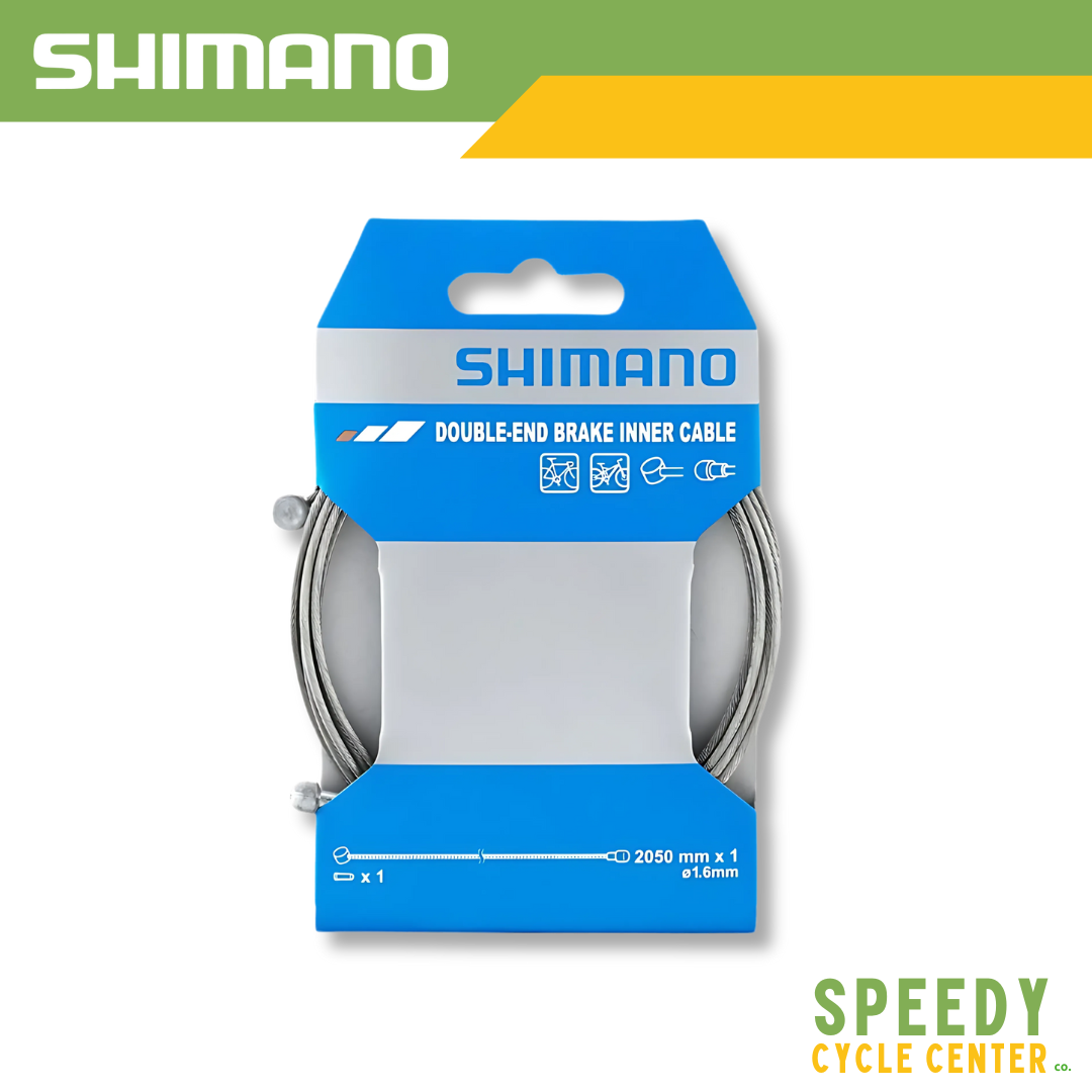 SHIMANO Double-End Brake Inner Cable 1.6mm x 2050mm Steel MTB / ROAD