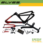 ELVES FALATH EVO Disc Road Bike Frame Set Full Carbon Size 46 w/ OROME Drop Bar