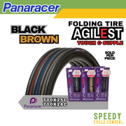 PANARACER Folding Road Tire AGILEST TOUGH and SUPPLE 700x25C / 700x28C Black/Tan