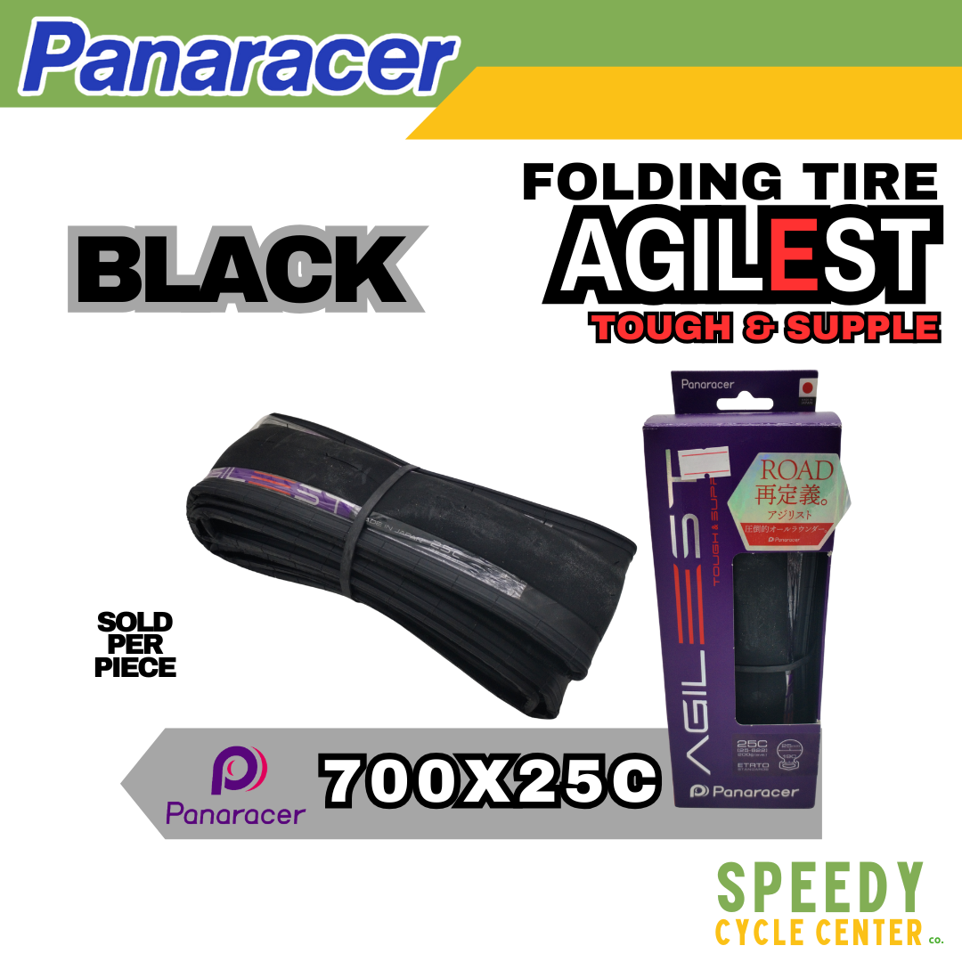 PANARACER Folding Road Tire AGILEST TOUGH and SUPPLE 700x25C / 700x28C Black/Tan