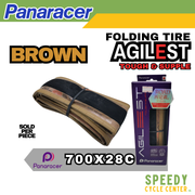 PANARACER Folding Road Tire AGILEST TOUGH and SUPPLE 700x25C / 700x28C Black/Tan