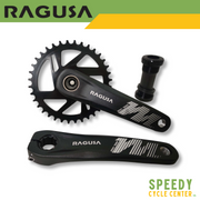 RAGUSA Front Chainwheel XM-700 Hollowtech MTB Crankset 1x36T w/ BB