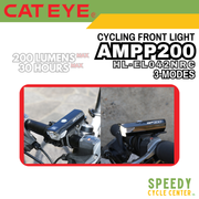 CATEYE Front Light AMPP200 HL-EL042NRC 200 Lumens Rechargeable USB-C IPX4