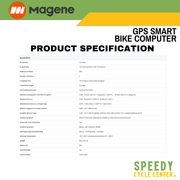 MAGENE GPS Smart Bike Computer C206 / C206 PRO Bluetooth IPX6 Waterproof