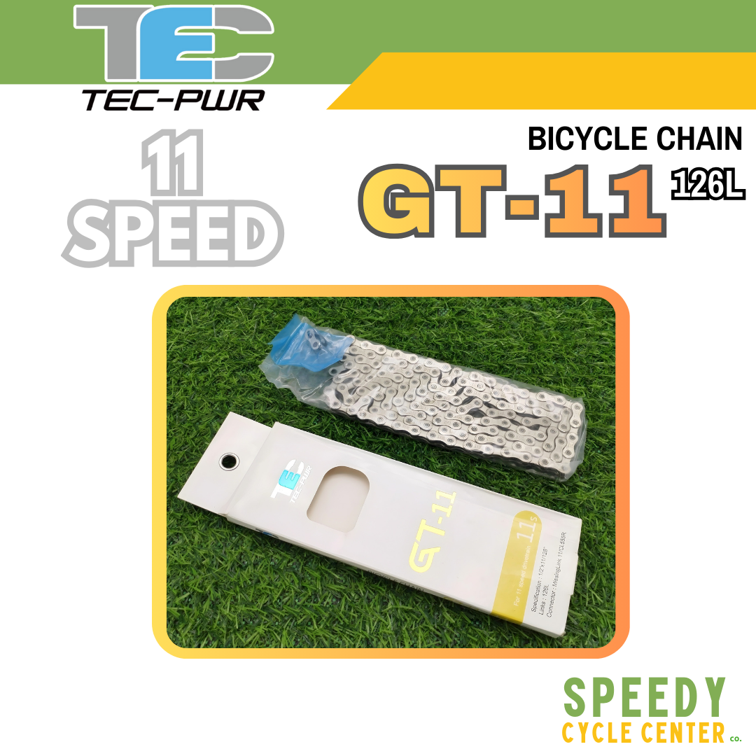 TEC-PWR GT Series GT-11 / GT-10 / GT-9 Bike Chain 11/10/9-Speed 116L/126L