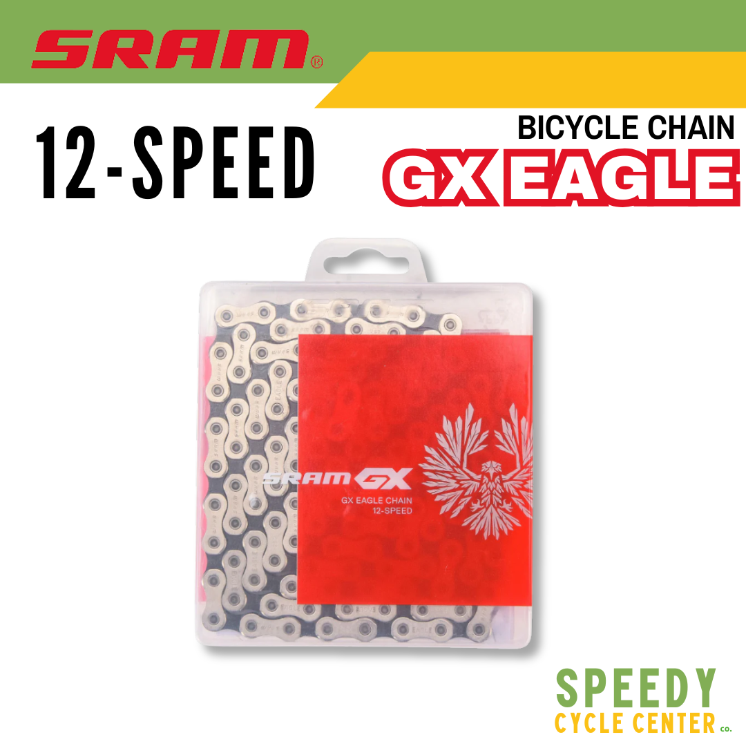 SRAM GX EAGLE BIKE CHAIN 12 SPEED 126L MTB SOLID PIN POWERLOCK