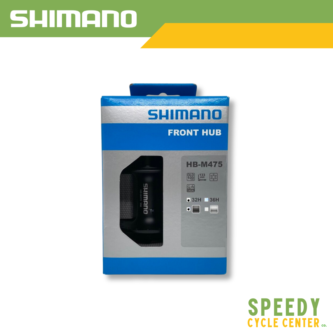 SHIMANO HB-M475 Front Hub 32 Holes / 36 Holes 6-Bolts w/ QR Skewer